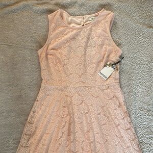 Kensie Pink Lace Dress